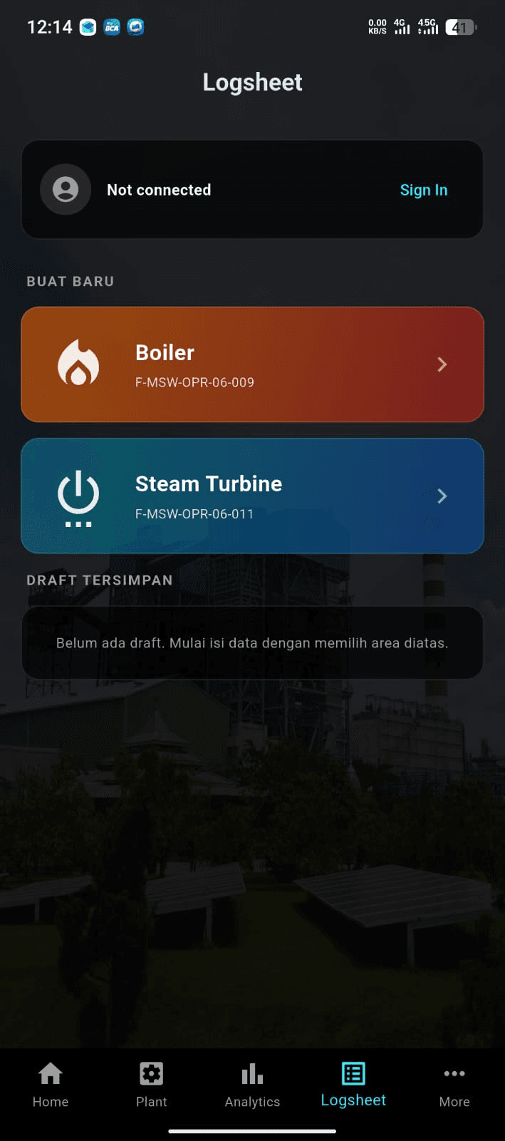 Logsheet